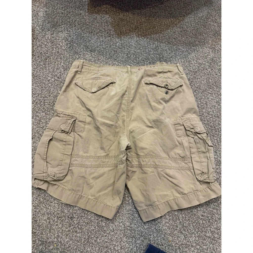 Polo Ralph Lauren Beige Surplus Fit Military Cargo Shorts - Mens‎ Size 34